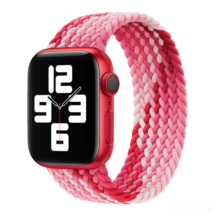Nylon Single-turn Braided Watch Band For Apple Watch Series 8&7 41mm / SE 2&6&SE&5&4 40mm / 3&2&1 38mm, For Apple Watch Series 8&7 41mm,135mm, For Apple Watch Series 8&7 41mm, 135mm