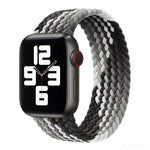 Nylon Single-turn Braided Watch Band For Apple Watch Series 8&7 41mm / SE 2&6&SE&5&4 40mm / 3&2&1 38mm, For Apple Watch Series 8&7 41mm,135mm, For Apple Watch Series 8&7 41mm, 135mm
