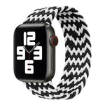 Nylon Single-turn Braided Watch Band For Apple Watch Series 8&7 41mm / SE 2&6&SE&5&4 40mm / 3&2&1 38mm, For Apple Watch Series 8&7 41mm,145mm, For Apple Watch Series 8&7 41mm, 145mm