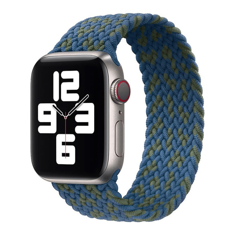 Nylon Single-turn Braided Watch Band For Apple Watch Series 8&7 41mm / SE 2&6&SE&5&4 40mm / 3&2&1 38mm, For Apple Watch Series 8&7 41mm,145mm, For Apple Watch Series 8&7 41mm, 145mm