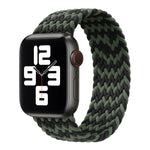 Nylon Single-turn Braided Watch Band For Apple Watch Series 8&7 41mm / SE 2&6&SE&5&4 40mm / 3&2&1 38mm, For Apple Watch Series 8&7 41mm,145mm, For Apple Watch Series 8&7 41mm, 145mm