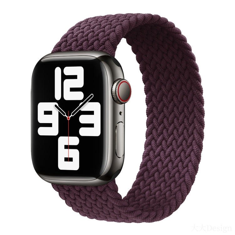 Nylon Single-turn Braided Watch Band For Apple Watch Series 8&7 41mm / SE 2&6&SE&5&4 40mm / 3&2&1 38mm, For Apple Watch Series 8&7 41mm,145mm, For Apple Watch Series 8&7 41mm, 145mm