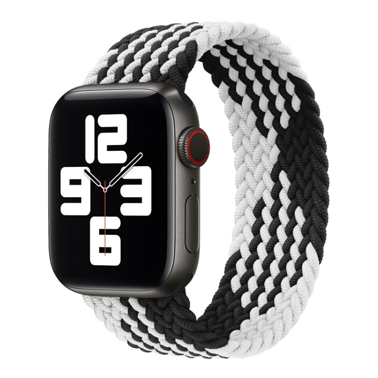 Nylon Single-turn Braided Watch Band For Apple Watch Series 8&7 41mm / SE 2&6&SE&5&4 40mm / 3&2&1 38mm, For Apple Watch Series 8&7 41mm,145mm, For Apple Watch Series 8&7 41mm, 145mm