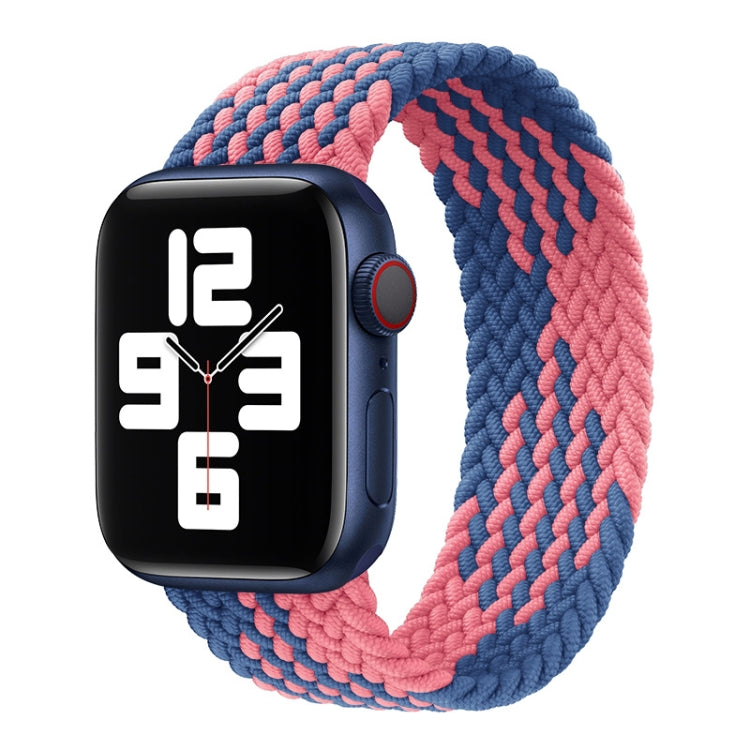 Nylon Single-turn Braided Watch Band For Apple Watch Series 8&7 41mm / SE 2&6&SE&5&4 40mm / 3&2&1 38mm, For Apple Watch Series 8&7 41mm,145mm, For Apple Watch Series 8&7 41mm, 145mm