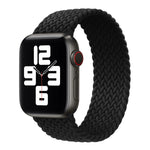 Nylon Single-turn Braided Watch Band For Apple Watch Series 8&7 41mm / SE 2&6&SE&5&4 40mm / 3&2&1 38mm, For Apple Watch Series 8&7 41mm,145mm, For Apple Watch Series 8&7 41mm, 145mm