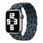 Nylon Single-turn Braided Watch Band For Apple Watch Series 8&7 41mm / SE 2&6&SE&5&4 40mm / 3&2&1 38mm, For Apple Watch Series 8&7 41mm,145mm, For Apple Watch Series 8&7 41mm, 145mm
