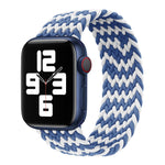 Nylon Single-turn Braided Watch Band For Apple Watch Series 8&7 41mm / SE 2&6&SE&5&4 40mm / 3&2&1 38mm, For Apple Watch Series 8&7 41mm,155mm, For Apple Watch Series 8&7 41mm, 155mm