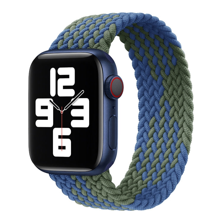 Nylon Single-turn Braided Watch Band For Apple Watch Series 8&7 41mm / SE 2&6&SE&5&4 40mm / 3&2&1 38mm, For Apple Watch Series 8&7 41mm,155mm, For Apple Watch Series 8&7 41mm, 155mm