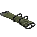 Three-ring Steel Buckle Nylon Watch Band, For Garmin Fenix 7X, For Garmin Fenix 7