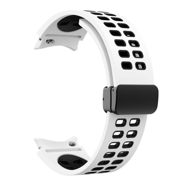 Double-row Hole Folding Buckle Silicone Watch Band, For Samsung Galaxy Watch5 Pro
