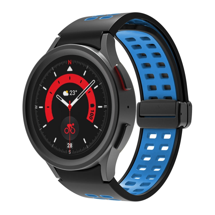 Double-row Hole Folding Buckle Silicone Watch Band, For Samsung Galaxy Watch5 Pro