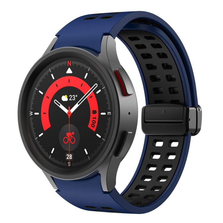 Double-row Hole Folding Buckle Silicone Watch Band, For Samsung Galaxy Watch5 Pro