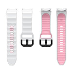 Wave Two Color Silicone Watch Band, For Samsung Galaxy Watch5 Pro