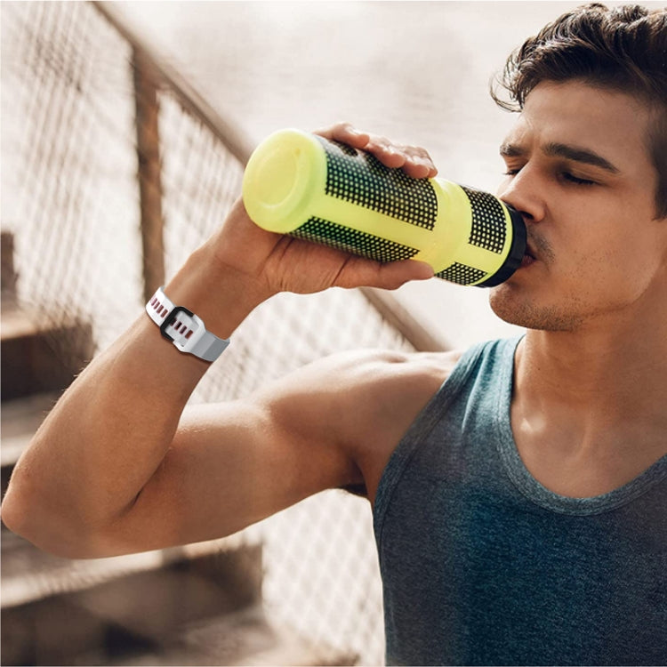 Wave Two Color Silicone Watch Band, For Samsung Galaxy Watch5 Pro