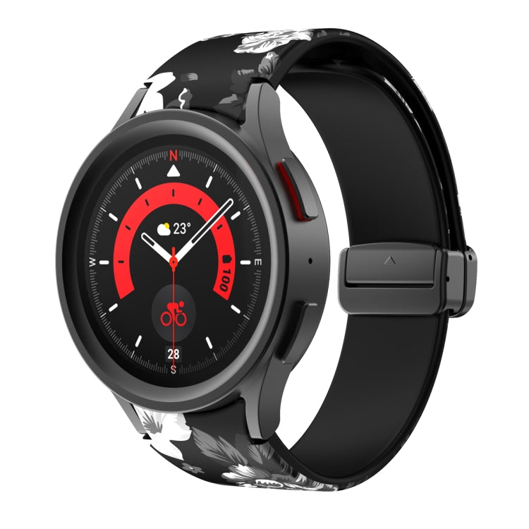 Magnetisches, bedrucktes Silikon-Uhrenarmband für Samsung Galaxy Watch5