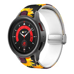 Magnetisches, bedrucktes Silikon-Uhrenarmband für Samsung Galaxy Watch5