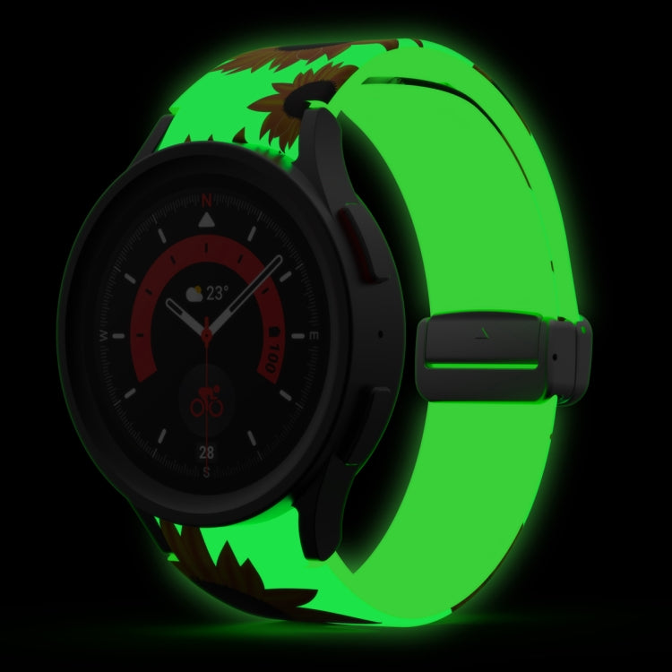 Magnetisches, bedrucktes Silikon-Uhrenarmband für Samsung Galaxy Watch5