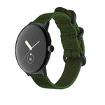 Woven Nylon Steel Buckle Watch Band, For Google Pixel Watch 4 / 3 / 2 / 1 41mm
