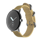 Woven Nylon Steel Buckle Watch Band, For Google Pixel Watch 4 / 3 / 2 / 1 41mm
