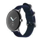 Woven Nylon Steel Buckle Watch Band, For Google Pixel Watch 4 / 3 / 2 / 1 41mm