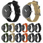 Woven Nylon Steel Buckle Watch Band, For Google Pixel Watch 4 / 3 / 2 / 1 41mm