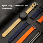Woven Nylon Steel Buckle Watch Band, For Google Pixel Watch 4 / 3 / 2 / 1 41mm