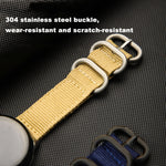 Woven Nylon Steel Buckle Watch Band, For Google Pixel Watch 4 / 3 / 2 / 1 41mm