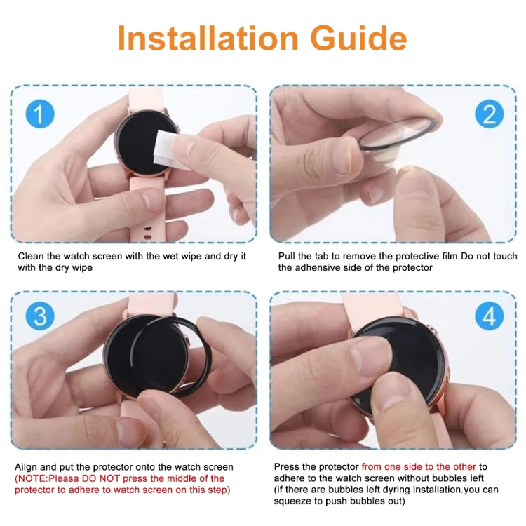 3D Surface Composite Soft Watch Film, For Amazfit GTS 2E, For Fitbit Charge 5, For Garmin Fenix 7S, For Keep Band B2, For OPPO Watch Free, For OPPO Watch SE, For Realme Watch 2, For Realme Watch T1, For Realme Watch, For Google Pixel Watch             ...