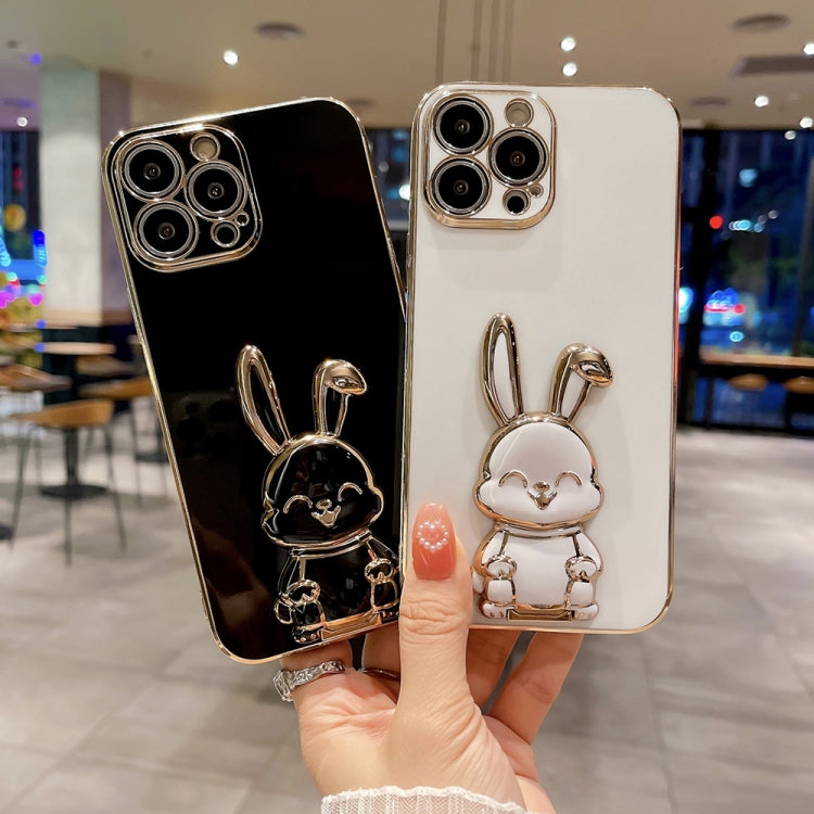 Plating Rabbit Holder Phone Case, For iPhone 11 Pro Max, For iPhone X / XS, For iPhone XR, For iPhone XS Max
