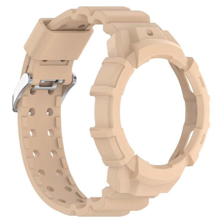 Armor Silikon-Uhrenarmband + Schutzhülle, für Samsung Galaxy Watch5 40 mm, Samsung Galaxy Watch5 44 mm, Samsung Galaxy Watch4 40 mm, Samsung Galaxy Watch4 44 mm