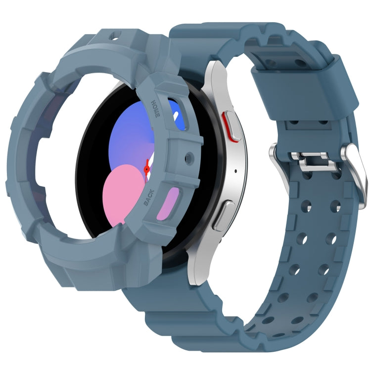 Armor Silikon-Uhrenarmband + Schutzhülle, für Samsung Galaxy Watch5 40 mm, Samsung Galaxy Watch5 44 mm, Samsung Galaxy Watch4 40 mm, Samsung Galaxy Watch4 44 mm