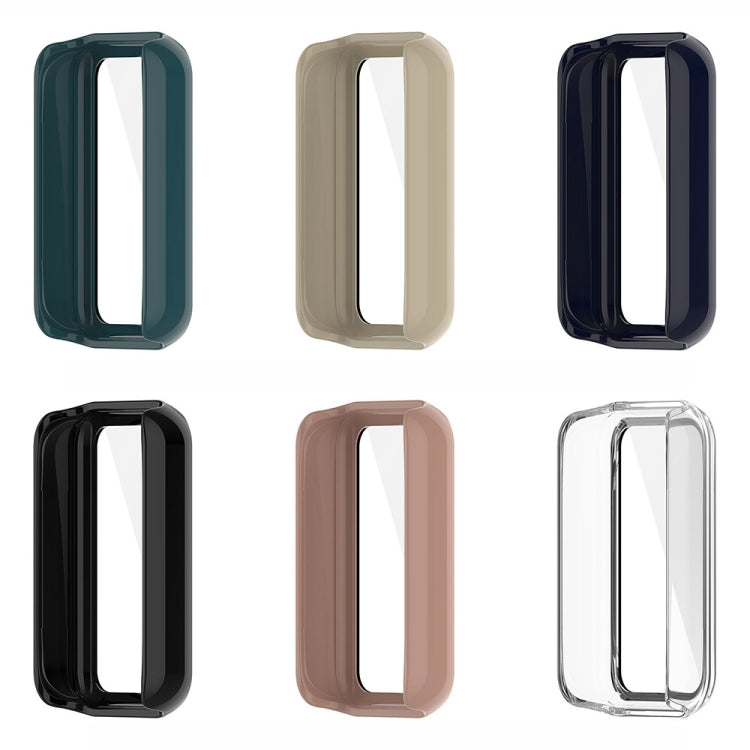 PC + Tempered Glass Integrated Protective Watch Case, For Amazfit Band 7