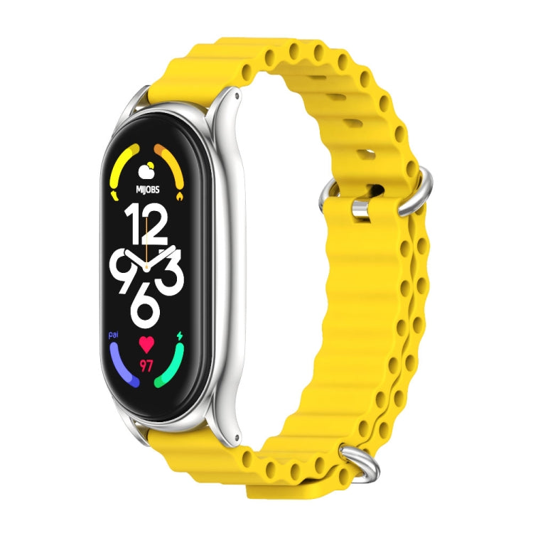 MIJOBS PLUS Marine Silicone Breathable Watch Band, For Xiaomi Mi Band 6 / 5, For Xiaomi Mi Band 7 / 7 NFC
