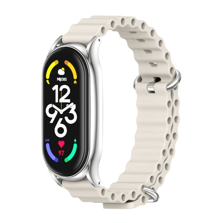 MIJOBS PLUS Marine Silicone Breathable Watch Band, For Xiaomi Mi Band 6 / 5, For Xiaomi Mi Band 7 / 7 NFC
