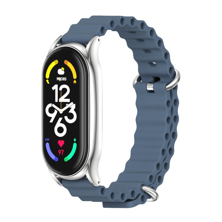 MIJOBS PLUS Marine Silicone Breathable Watch Band, For Xiaomi Mi Band 6 / 5, For Xiaomi Mi Band 7 / 7 NFC