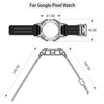 Three-proof Solid Color Integrated Watch Band, For Google Pixel Watch