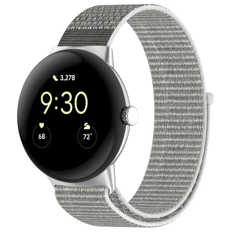 Metal Head Nylon Loop Watch Band, For Google Pixel Watch 4 / 3 / 2 / 1 41mm