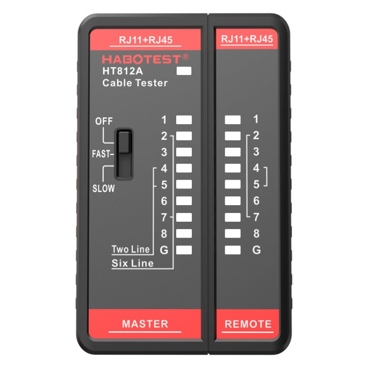 جهاز اختبار خط الهاتف وخط الشبكة HABOTEST HT812A 2 في 1، HT812A