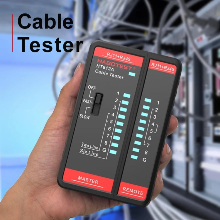 جهاز اختبار خط الهاتف وخط الشبكة HABOTEST HT812A 2 في 1، HT812A