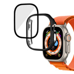 Plating Gloss PC Tempered Glass Integral Watch Case, For Apple Watch Ultra 3 / 2 / 1 49mm