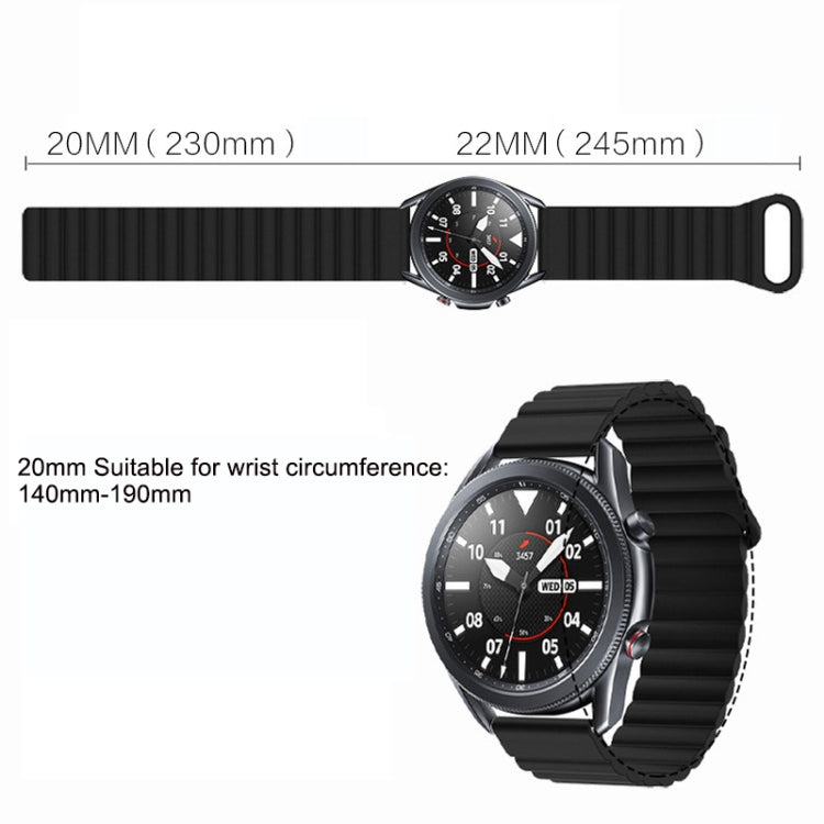 Reverse Buckle Magnetic Silicone Watch Band, For Google Pixel Watch 4 / 3 / 2 / 1 41mm
