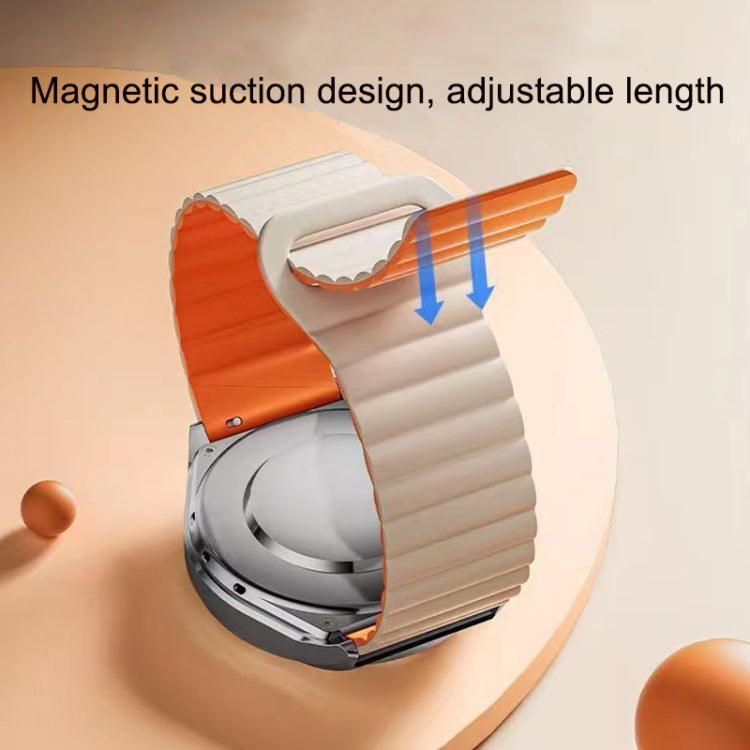 Reverse Buckle Magnetic Silicone Watch Band, For Google Pixel Watch 4 / 3 / 2 / 1 41mm