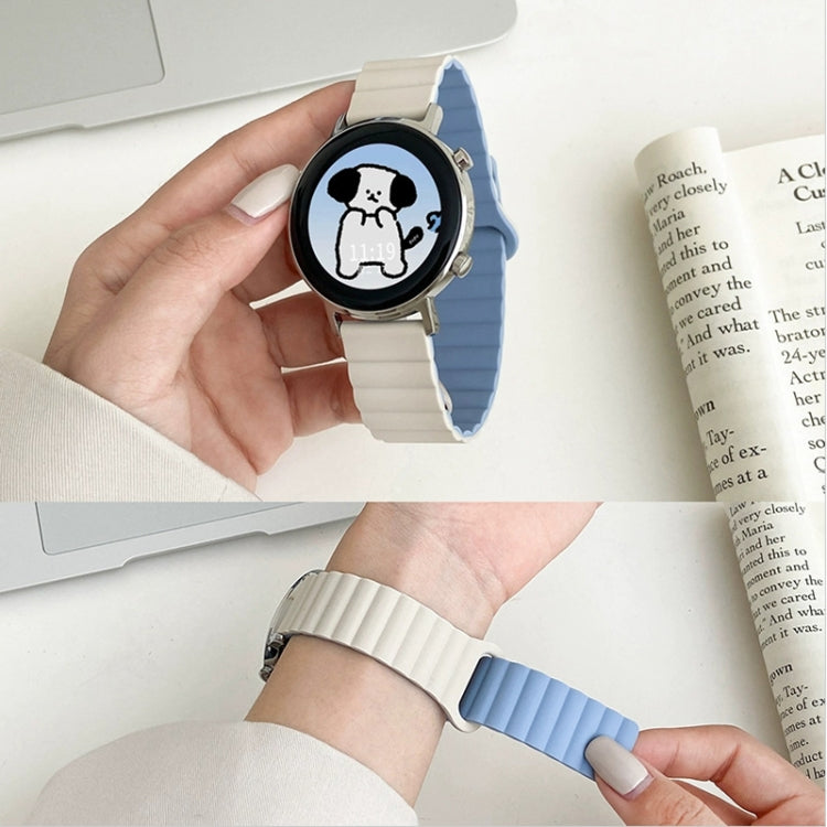 Reverse Buckle Magnetic Silicone Watch Band, For Google Pixel Watch 4 / 3 / 2 / 1 41mm