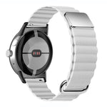 Reverse Buckle Magnetic Genuine Leather Watch Band, For Google Pixel Watch 4 / 3 / 2 / 1 41mm