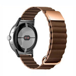 Reverse Buckle Magnetic Genuine Leather Watch Band, For Google Pixel Watch 4 / 3 / 2 / 1 41mm