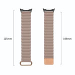 Reverse Buckle Magnetic Genuine Leather Watch Band, For Google Pixel Watch 4 / 3 / 2 / 1 41mm