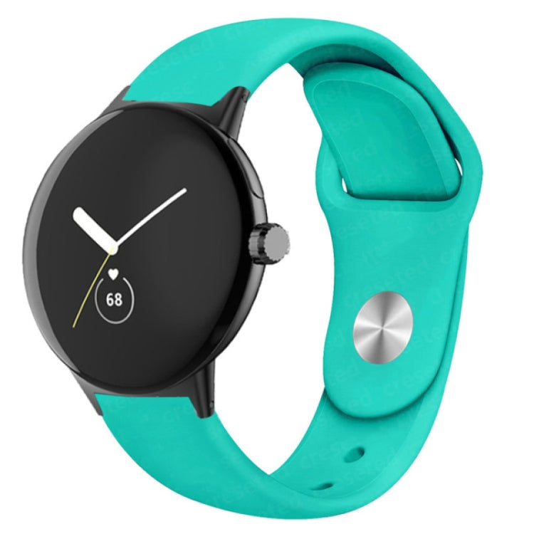 Solid Color Reverse Buckle Silicone Watch Band, For Google Pixel Watch 4 / 3 / 2 / 1 41mm