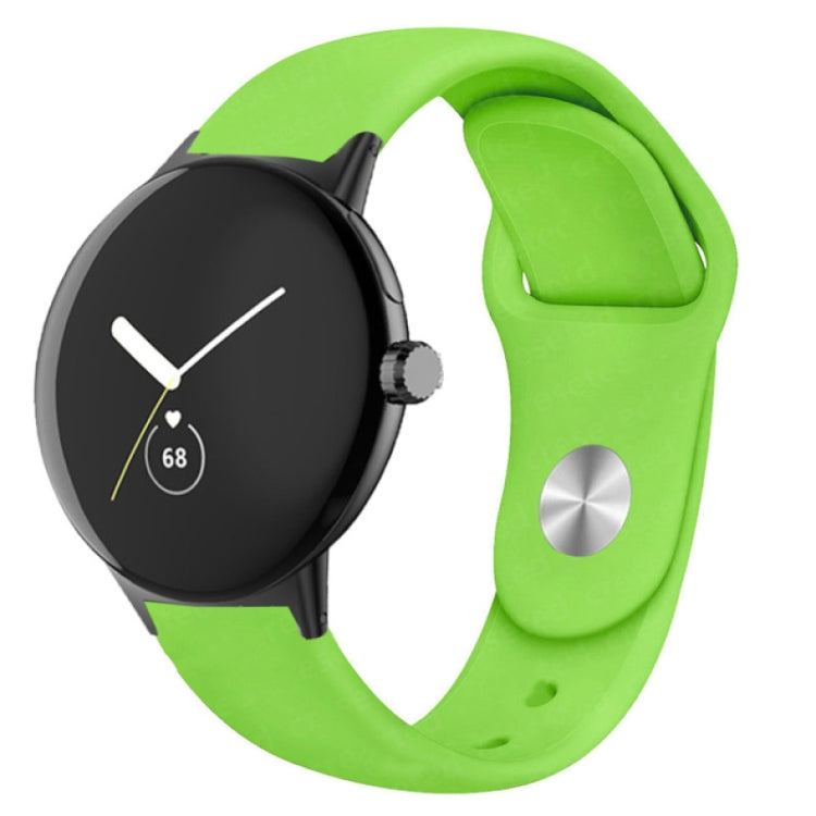 Solid Color Reverse Buckle Silicone Watch Band, For Google Pixel Watch 4 / 3 / 2 / 1 41mm