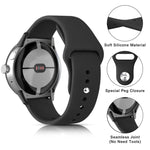 Solid Color Reverse Buckle Silicone Watch Band, For Google Pixel Watch 4 / 3 / 2 / 1 41mm
