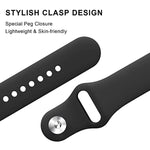 Solid Color Reverse Buckle Silicone Watch Band, For Google Pixel Watch 4 / 3 / 2 / 1 41mm